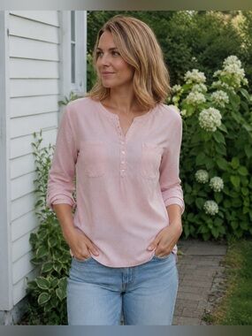 Wind River Light Pink LINEN Women’s Blouse